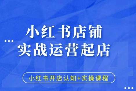 小红书店铺实战运营起店，小红书开店认知+实操课程|无忧资源社