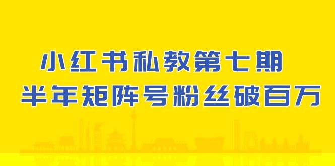 小红书私教第七期，小红书90天涨粉18w，1周涨粉破万 半年矩阵号粉丝破百万|无忧资源社