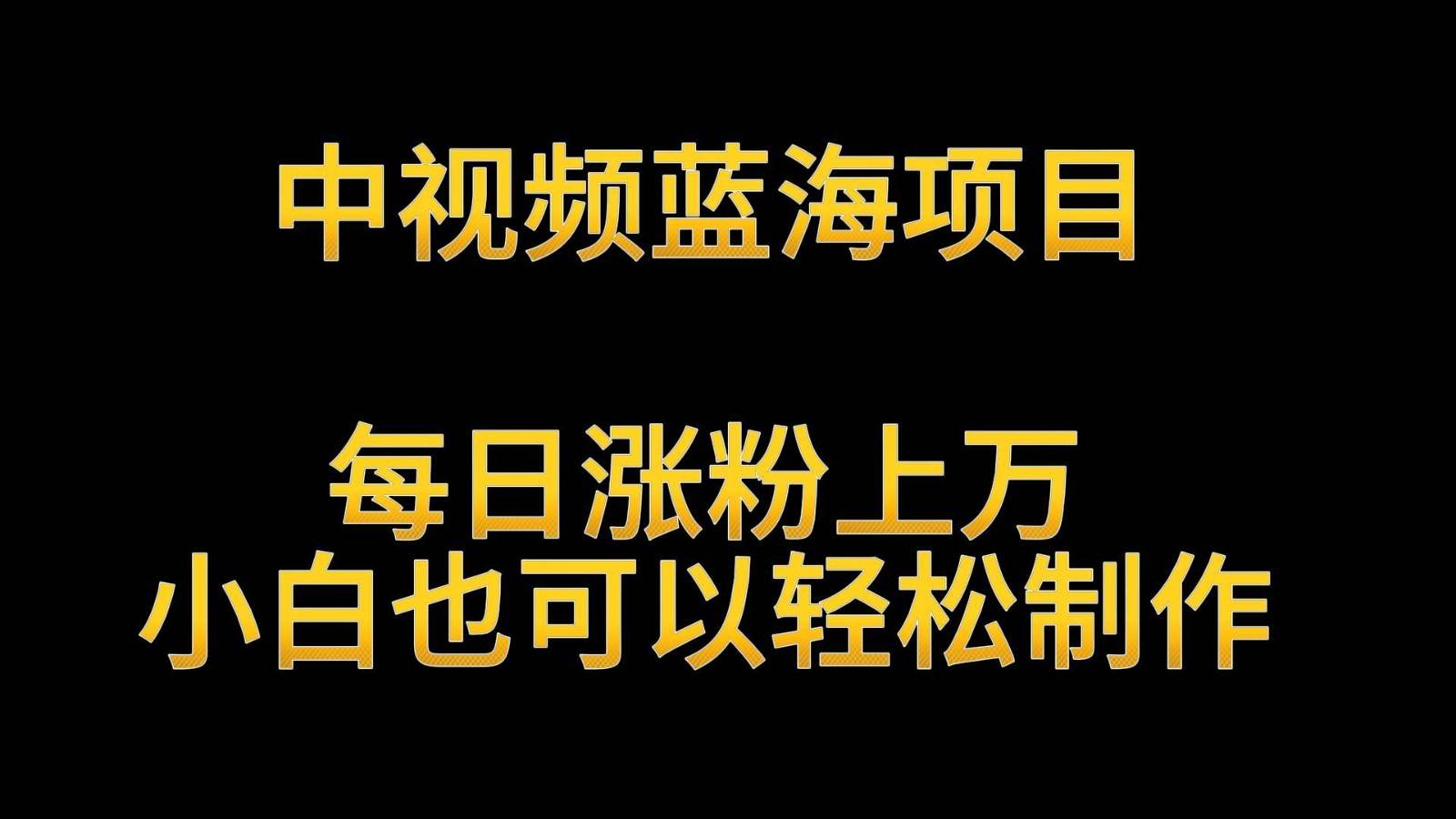 中视频蓝海项目，解读英雄人物生平，每日涨粉上万，小白也可以轻松制作，月入过万|无忧资源社