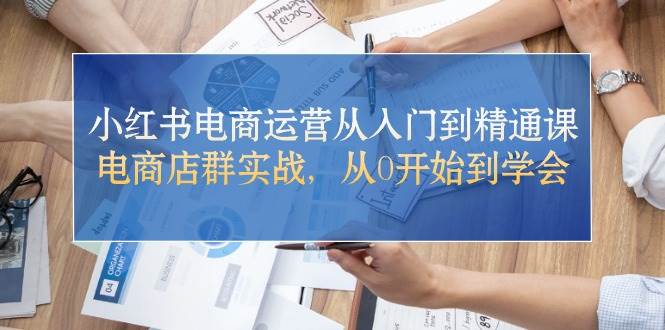 （10937期）小红书电商运营从入门到精通课，电商店群实战，从0开始到学会|无忧资源社