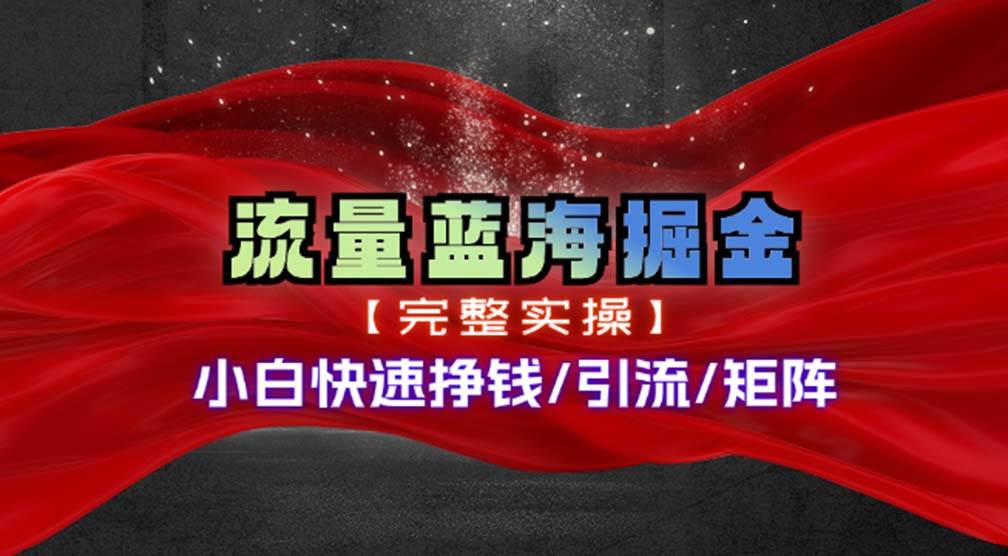 （11302期）热门赛道掘金_小白快速入局挣钱，可矩阵【完整实操】|无忧资源社