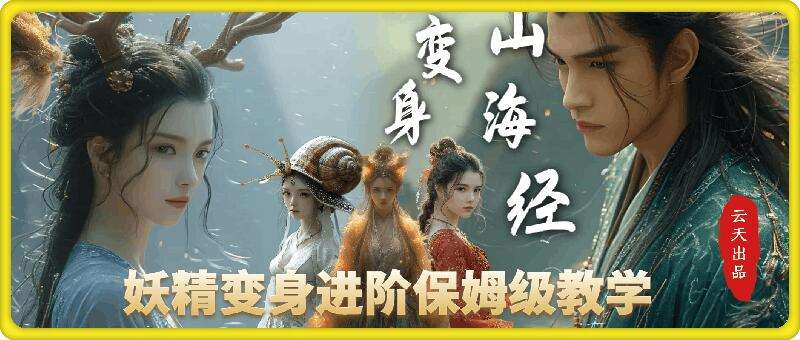 云天AI山海经变身视频教程，妖精变身进阶保姆级教学|无忧资源社