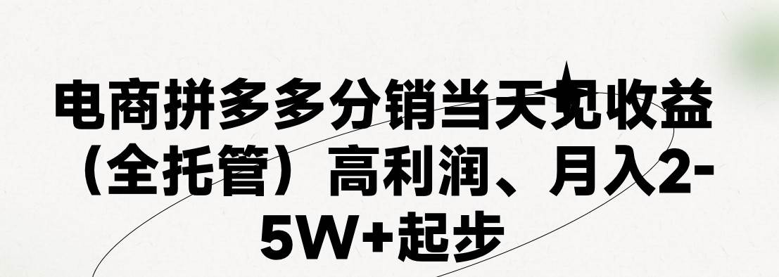 （11091期）最新拼多多模式日入4K+两天销量过百单，无学费、 老运营代操作、小白福…|无忧资源社
