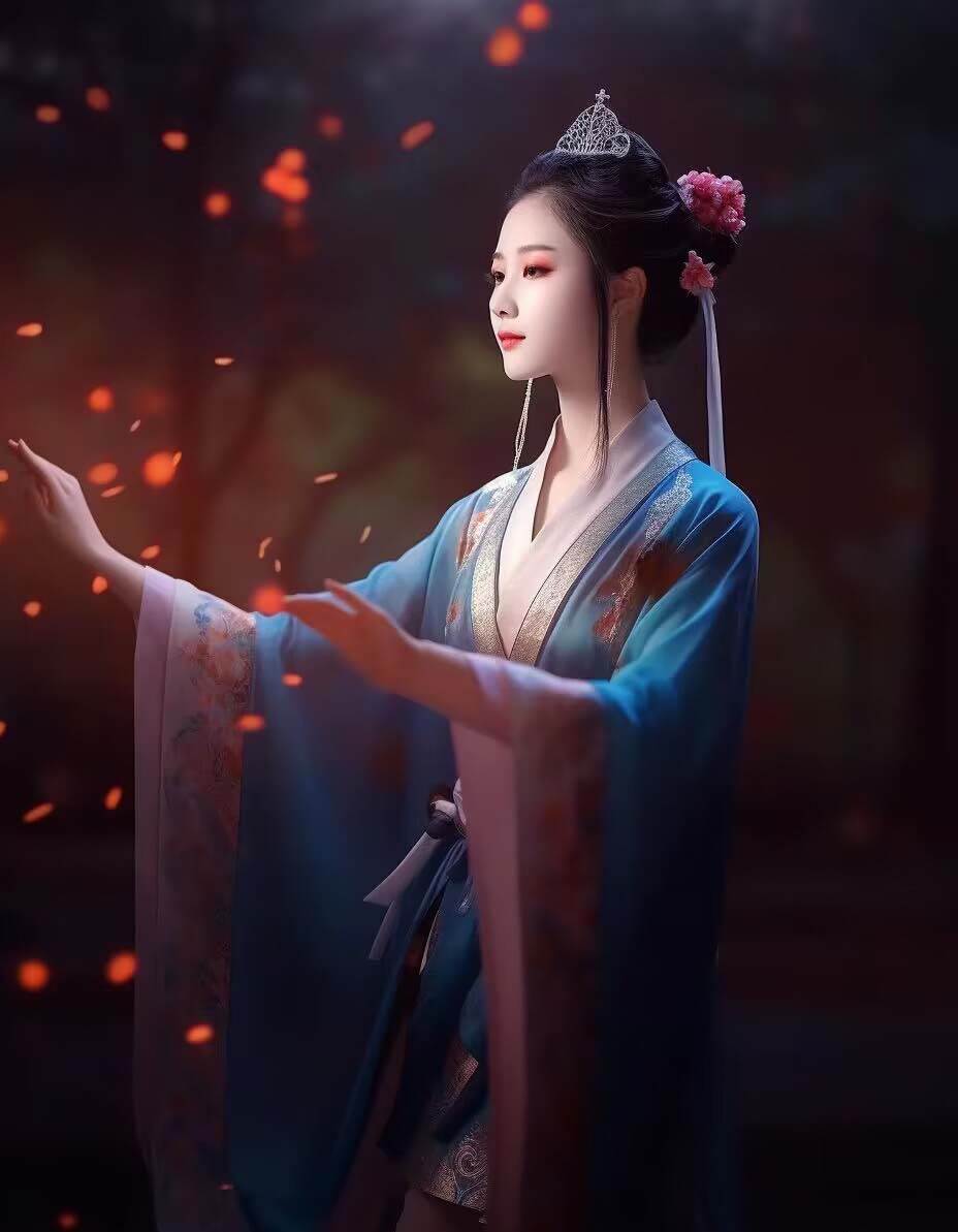图片[9]|Midjourney关键词-AI生成中国风古装汉服美女人像提示关键词|无忧资源社