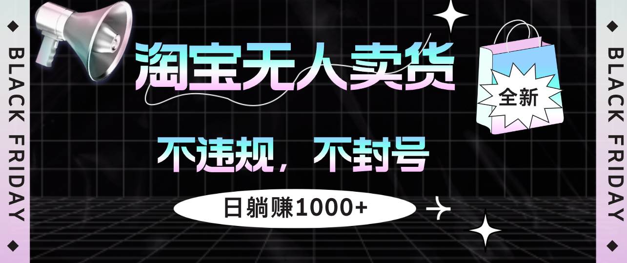（12780期）淘宝无人卖货4，不违规不封号，简单无脑，日躺赚1000+|无忧资源社