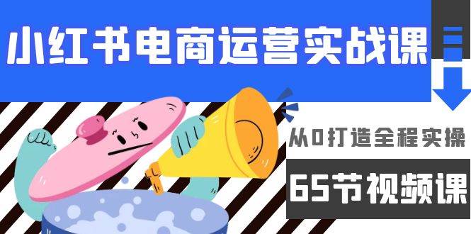 （9724期）小红书电商运营实战课，​从0打造全程实操（65节视频课）|无忧资源社