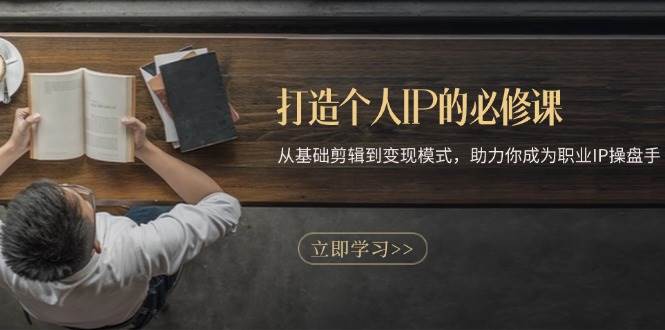 （13357期）打造个人IP的必修课：从基础剪辑到变现模式，助力你成为职业IP操盘手|无忧资源社