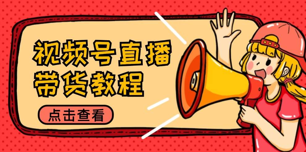 （12796期）视频号直播带货教程：选品思路与话术拆解/掌握多种带货套路/提升直播效果|无忧资源社