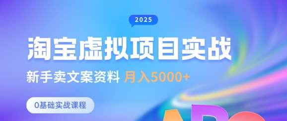 淘宝虚拟项目垂直玩法，新手卖文案资料，月入5k+|无忧资源社