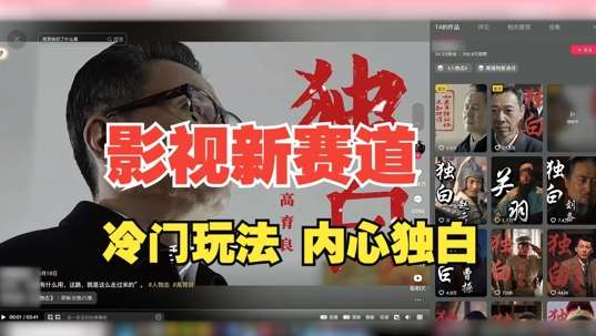 最新影视解说玩法，人物独白，30天涨粉24万+，全流程拆解【揭秘】|无忧资源社