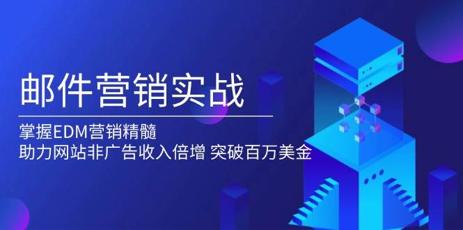 （13954期）邮件营销实战，掌握EDM营销精髓，助力网站非广告收入倍增，突破百万美金|无忧资源社