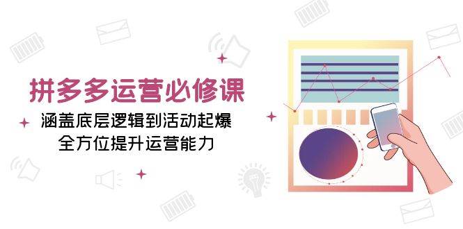 （13647期）拼多多运营必修课：涵盖底层逻辑到活动起爆，全方位提升运营能力|无忧资源社