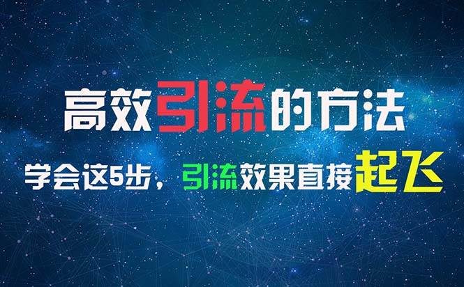 （11776期）高效引流的方法，可以帮助你日引300+创业粉，一年轻松收入30万，比打工强|无忧资源社