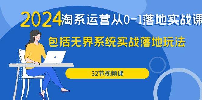 （9919期）2024·淘系运营从0-1落地实战课：包括无界系统实战落地玩法（32节）|无忧资源社
