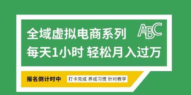 全域虚拟电商变现系列，通过平台出售虚拟电商产品从而获利|无忧资源社