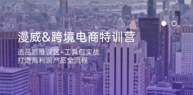（14295期）漫威 跨境电商特训营：选品思维误区+工具包实战，打造高利润产品全流程|无忧资源社