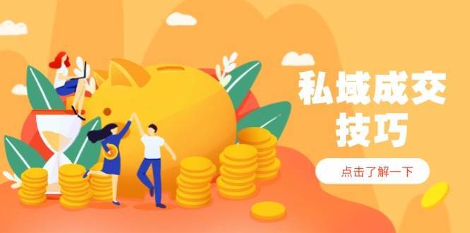 私域成交技巧，帮你从入门到精通，破解四大痛点，快速变现，轻松收钱|无忧资源社