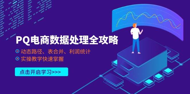 （14240期）PQ电商数据处理全攻略，动态路径、表合并、利润统计，实操教学快速掌握|无忧资源社