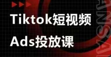 Ads视频投放课，tiktok短视频广告投放课|无忧资源社