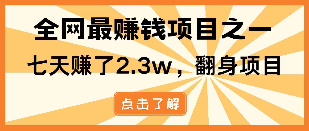 （14481期）暴利项目，每天被动收益1500+，长期管道收益！0成本自己做老板！|无忧资源社