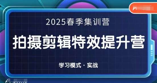 2025春季拍剪全能集训营，拍摄剪辑特效提升营|无忧资源社