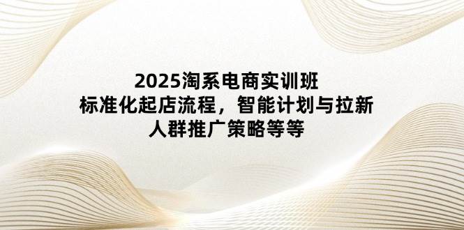 （14522期）2025淘系电商实训班：标准化起店流程，智能计划与拉新，人群推广策略等等|无忧资源社