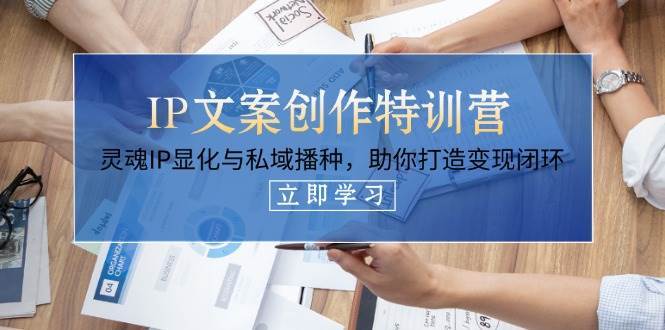 IP文案创作特训营，灵魂IP显化与私域播种，助你打造变现闭环（14节课）|无忧资源社