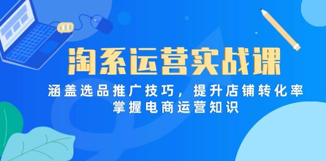 （14427期）淘系运营实战课，涵盖选品推广技巧，提升店铺转化率，掌握电商运营知识|无忧资源社