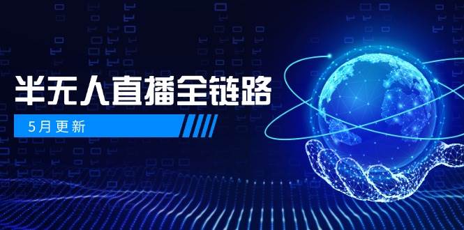 半无人直播全链路：AI数字人+千川截流实战，女装选品与防违规处理稳定玩法（5月更新）|无忧资源社