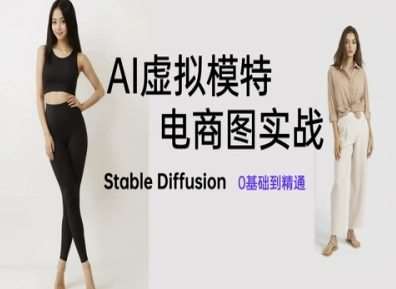 AI虚拟模特电商图实战，AI绘画Stable Diffusion 0基础到精通|无忧资源社