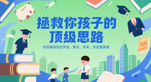付费文章：拯救你孩子的顶级思路，彻底聊透他的学业、事业、未来，含金量满满|无忧资源社