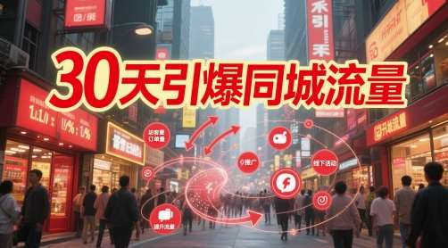 30天引爆同城流量：团购篇 认知篇 流量篇 来客篇 达人篇 老板人设IP篇 投流篇|无忧资源社