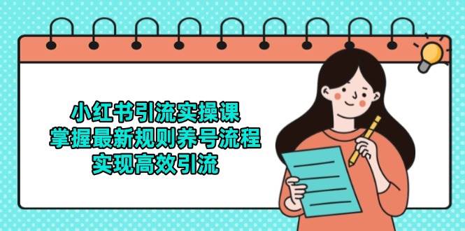 小红书引流实操课，掌握最新规则养号流程，实现高效引流|无忧资源社