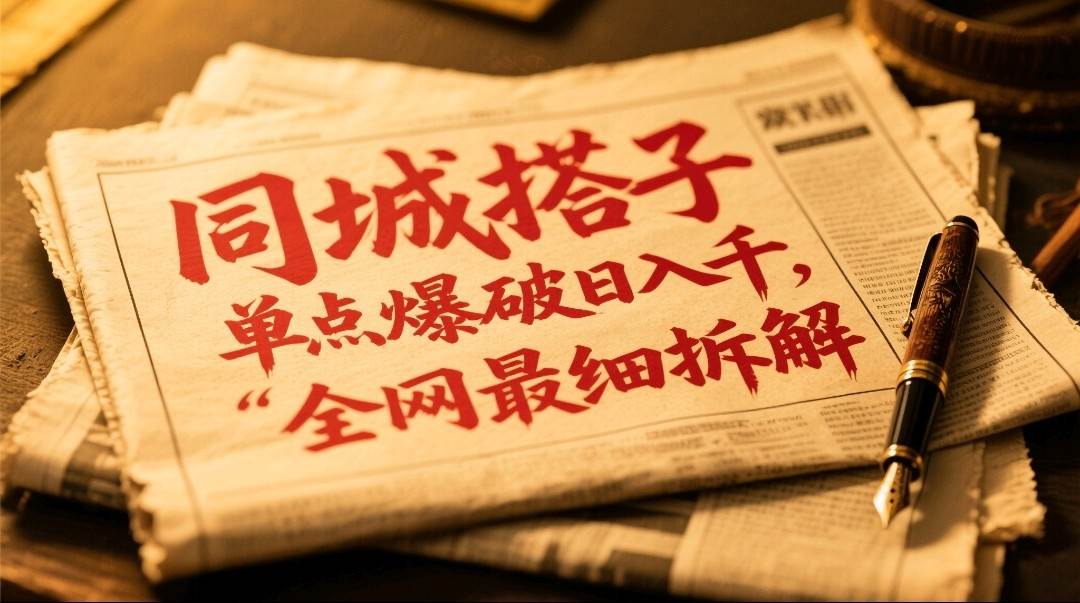 同城搭子群19.9单点爆破日入千，搭子组局月入万，全网最细拆解|无忧资源社