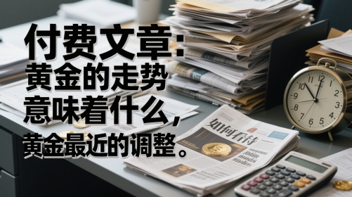 付费文章：黄金的走势意味着什么，如何看待黄金最近的调整|无忧资源社