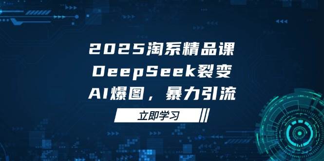 （14639期）2025 淘系精品课，DeepSeek 裂变，AI 爆图，暴力引流|无忧资源社