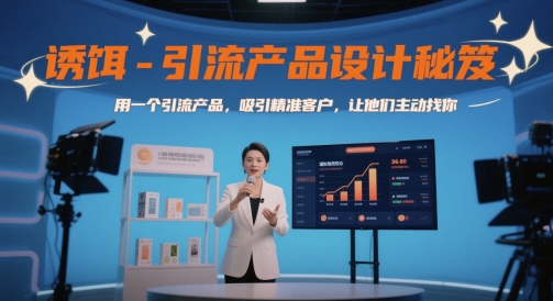 诱饵-引流产品设计秘笈，用一个引流产品，吸引精准客户，让他们主动找你|无忧资源社