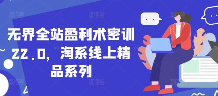 无界全站盈利术密训22.0，淘系线上精品系列|无忧资源社