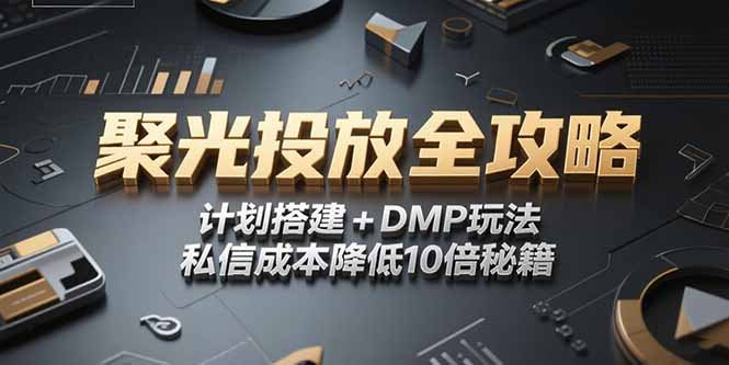 （15254期）2025小红书聚光投放全攻略，计划搭建+DMP玩法，私信成本降低10倍秘籍|无忧资源社