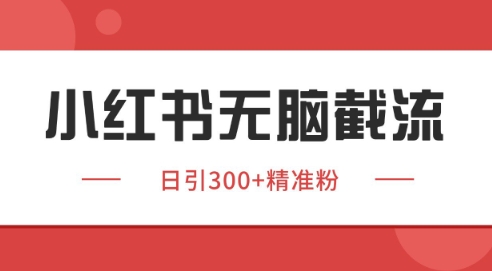 小红书截流同行客源，独家野路子获客玩法 日引200+暴力获客【揭秘】|无忧资源社