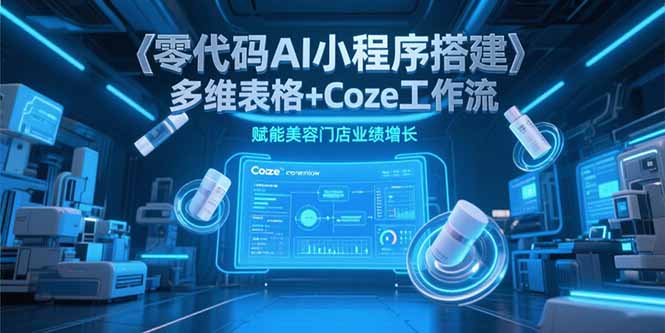 （15239期）零代码AI小程序搭建，多维表格+Coze工作流，赋能美容门店业绩增长|无忧资源社