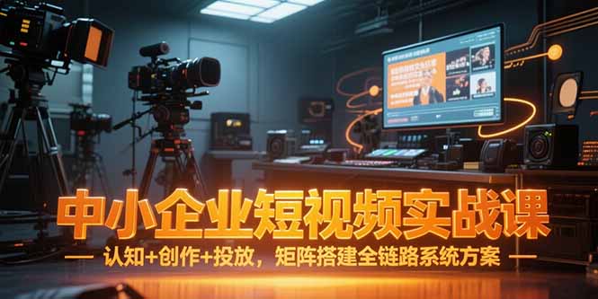 （15249期）中小企业短视频实战课，认知+创作+投放，矩阵搭建全链路系统方案|无忧资源社