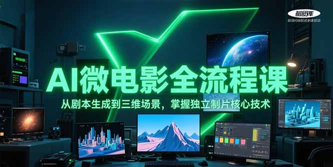 （15195期）AI微电影全流程课，从剧本生成到三维场景，掌握独立制片核心技术|无忧资源社
