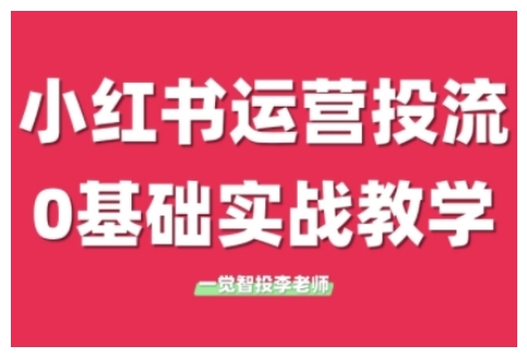 小红书运营投流，小红书广告投放从0到1的实战课，学完即可开始投放（更新）|无忧资源社