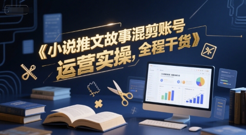 小说推文故事混剪账号运营实操，全程干货|无忧资源社