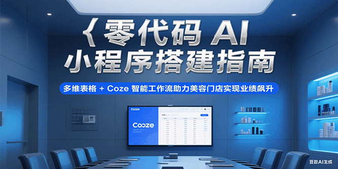 零代码AI小程序搭建指南，多维表格+Coze智能工作流助力美容门店实现业绩飙升|无忧资源社