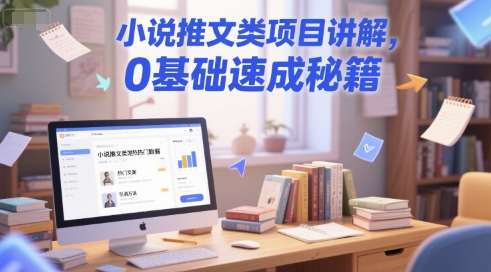 小说推文类项目讲解，0 基础速成秘籍|无忧资源社