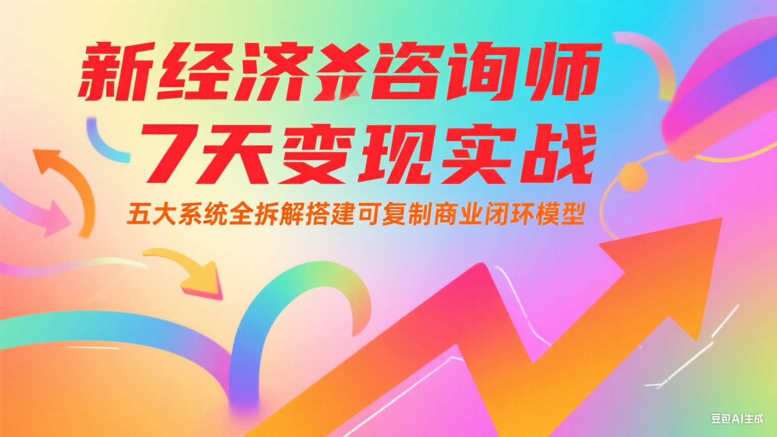 新经济咨询师 7 天变现实战：五大系统全拆解搭建可复制商业闭环模型|无忧资源社