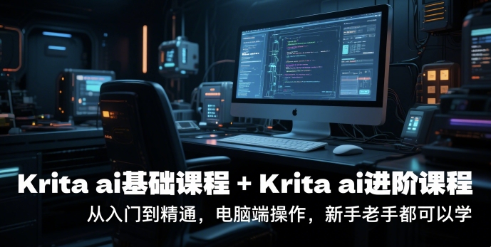 krita ai基础课程+Krita ai进阶课程，从入门到精通，电脑端操作，新手老手都可以学|无忧资源社