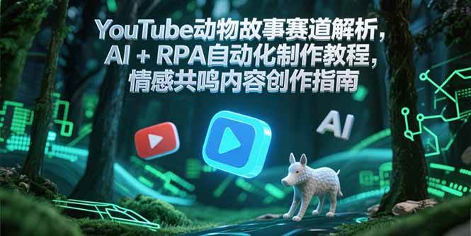 YouTube动物故事赛道解析，AI+RPA自动化制作教程，情感共鸣内容创作指南|无忧资源社